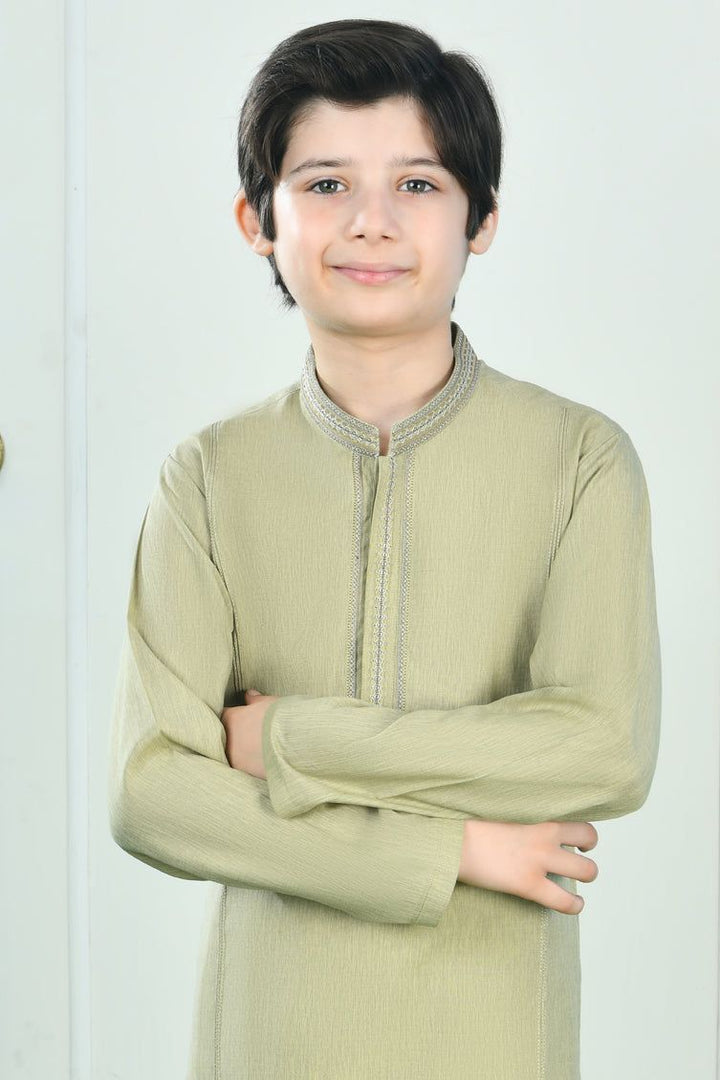 Blended Brown Special Kurta - J. Junaid Jamshed