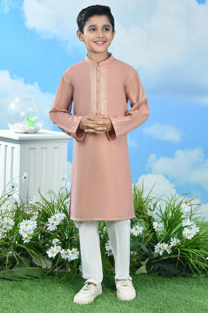 Blended Orange Special Kurta - J. Junaid Jamshed