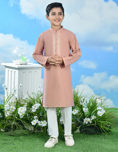 Blended Orange Special Kurta - J. Junaid Jamshed