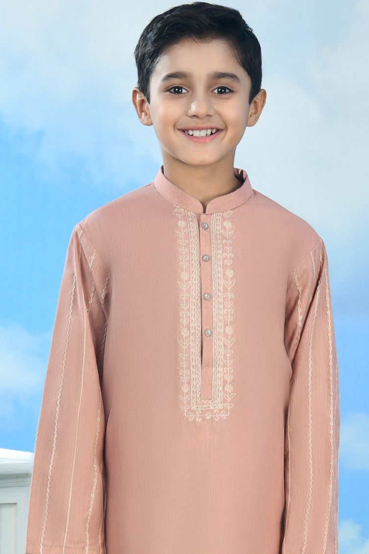 Blended Orange Special Kurta - J. Junaid Jamshed