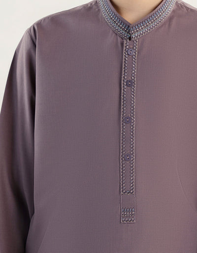 Blended Purple Shalwar Kameez - J. Junaid Jamshed