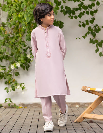 Blended Pink Kurta Trouser - J. Junaid Jamshed