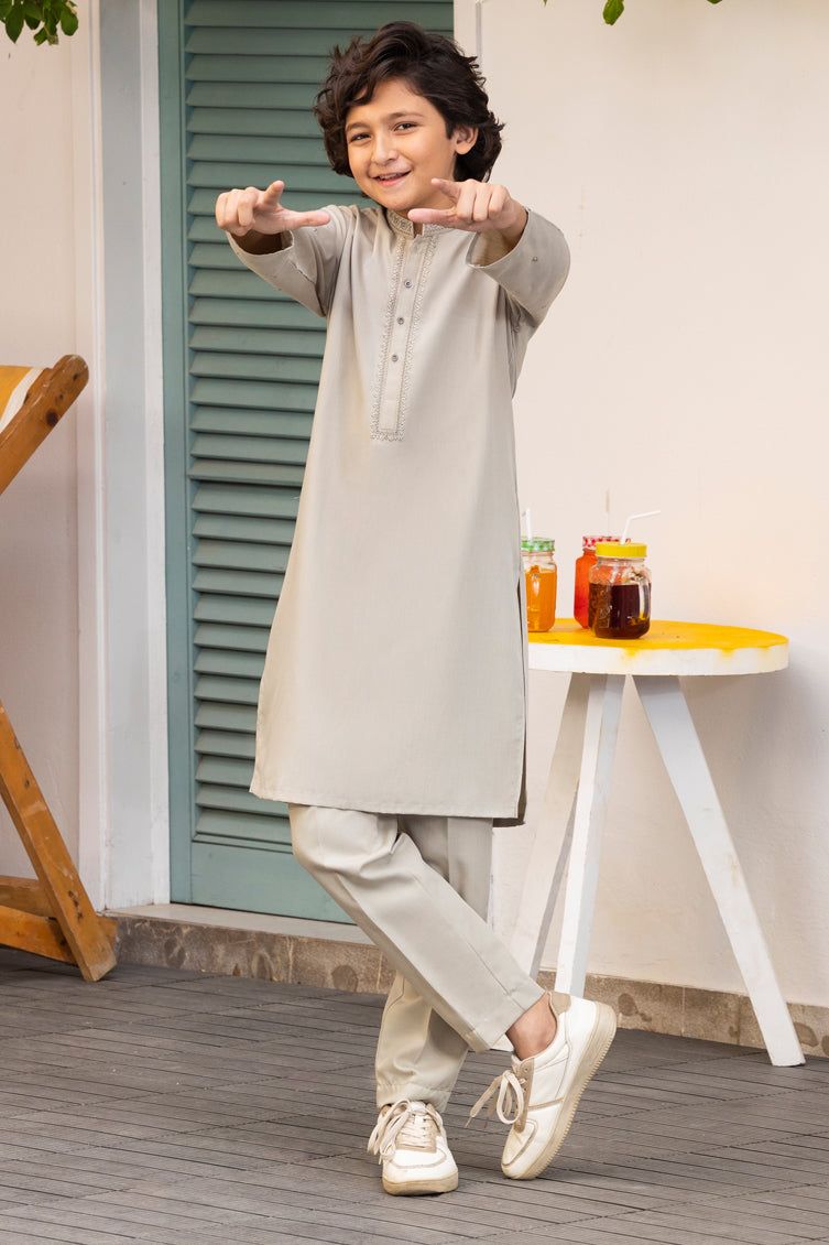 Blended Green Kurta Trouser - J. Junaid Jamshed