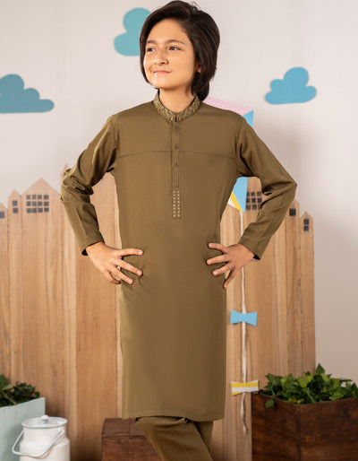 Blended Green Kurta Trouser - J. Junaid Jamshed