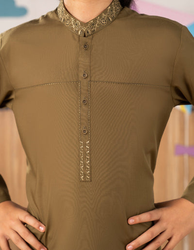Blended Green Kurta Trouser - J. Junaid Jamshed