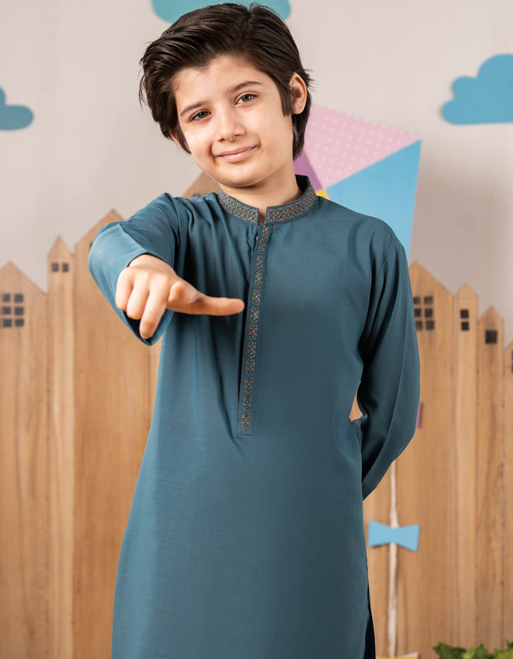 Blended Green Kurta Trouser - J. Junaid Jamshed