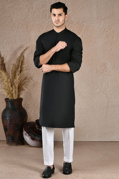 Cotton Brown Kurta - J. Junaid Jamshed