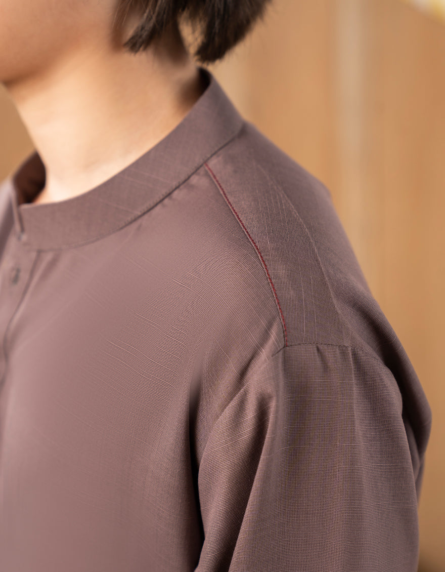 Blended Brown Kurta Trouser - J. Junaid Jamshed