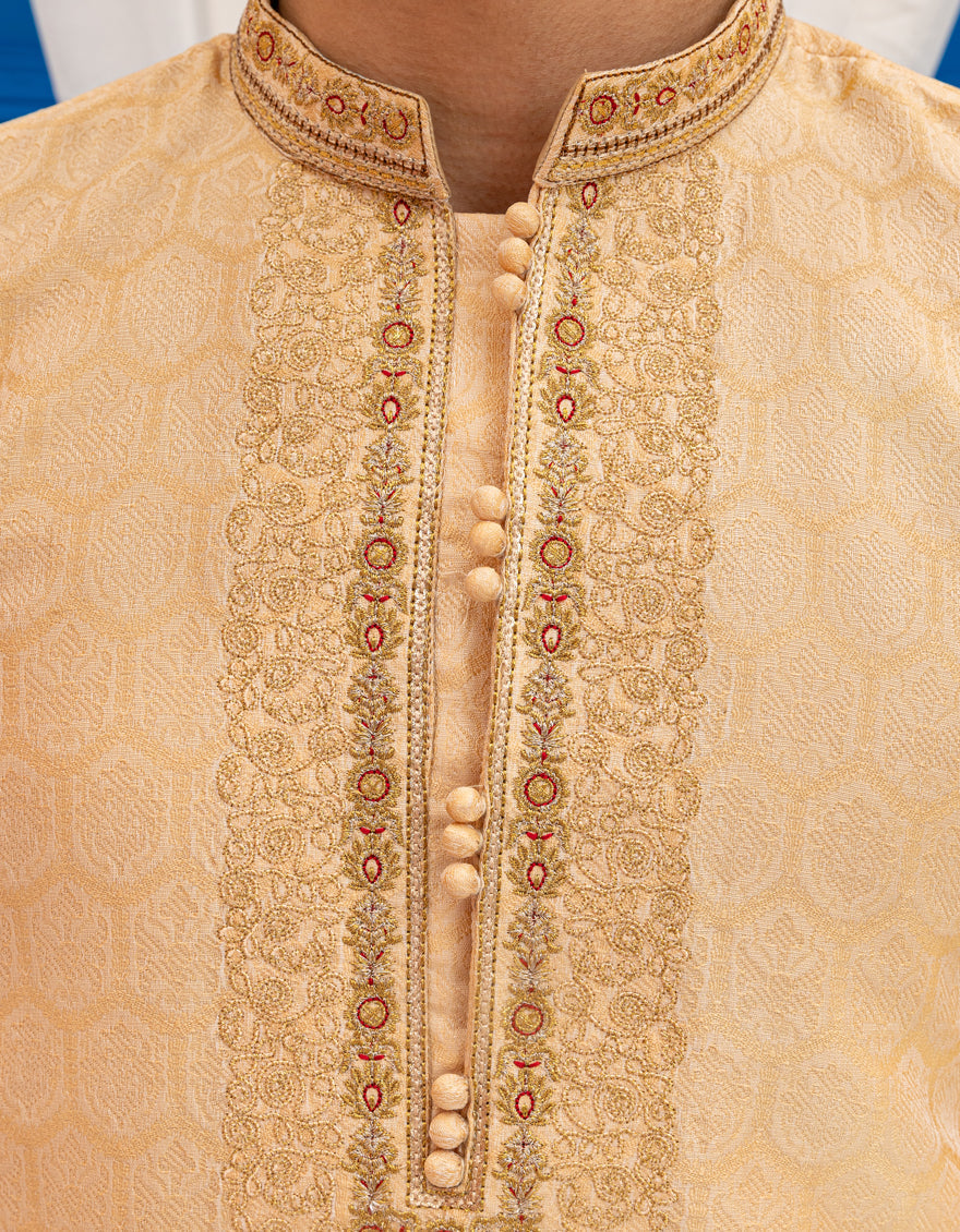 Polyester White Special Kurta - J. Junaid Jamshed