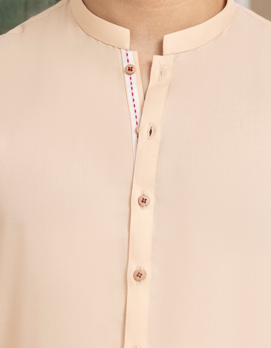 Blended Peach Shalwar Kameez - J. Junaid Jamshed