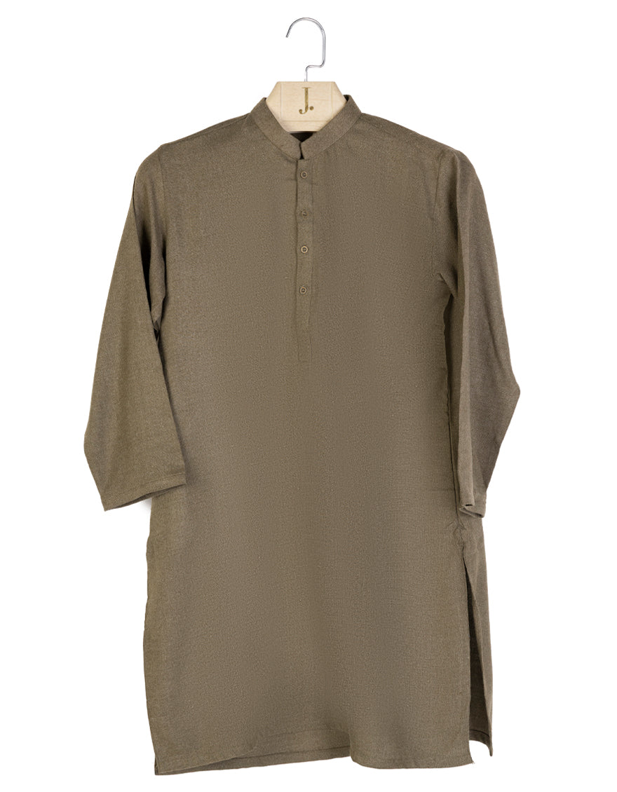 Blended Brown Kurta - J. Junaid Jamshed