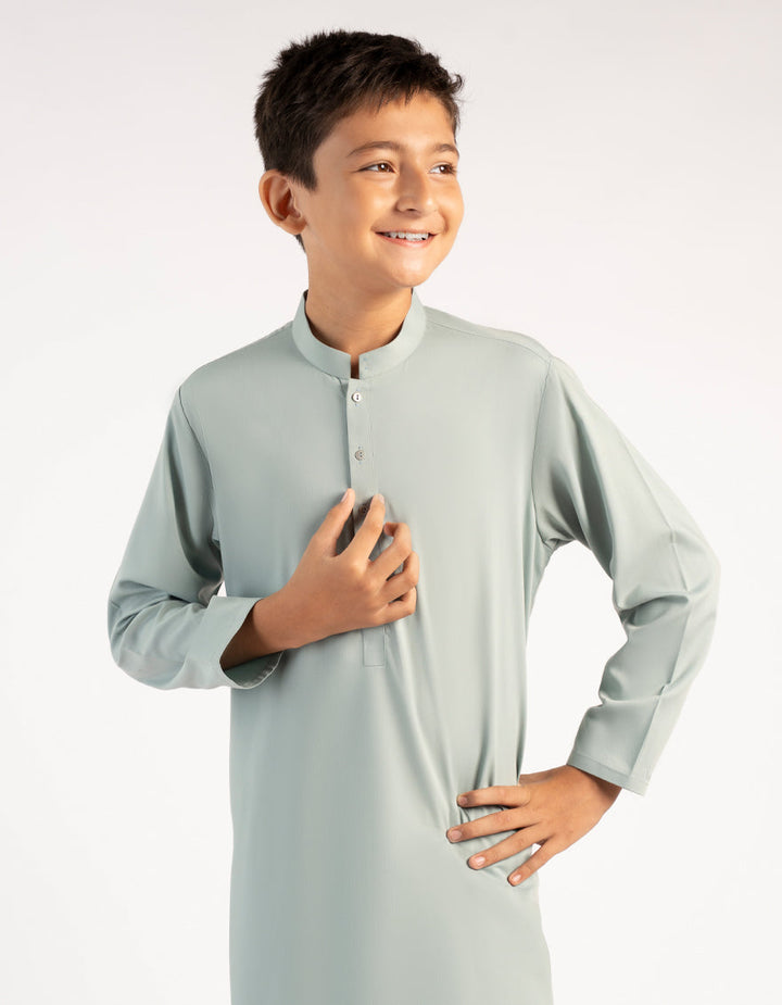 Blended Light Green Shalwar Kameez- J. Junaid Jamshed