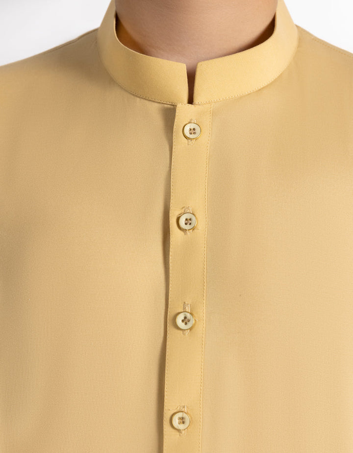 Blended Yellow Shalwar Kameez - J. Junaid Jamshed