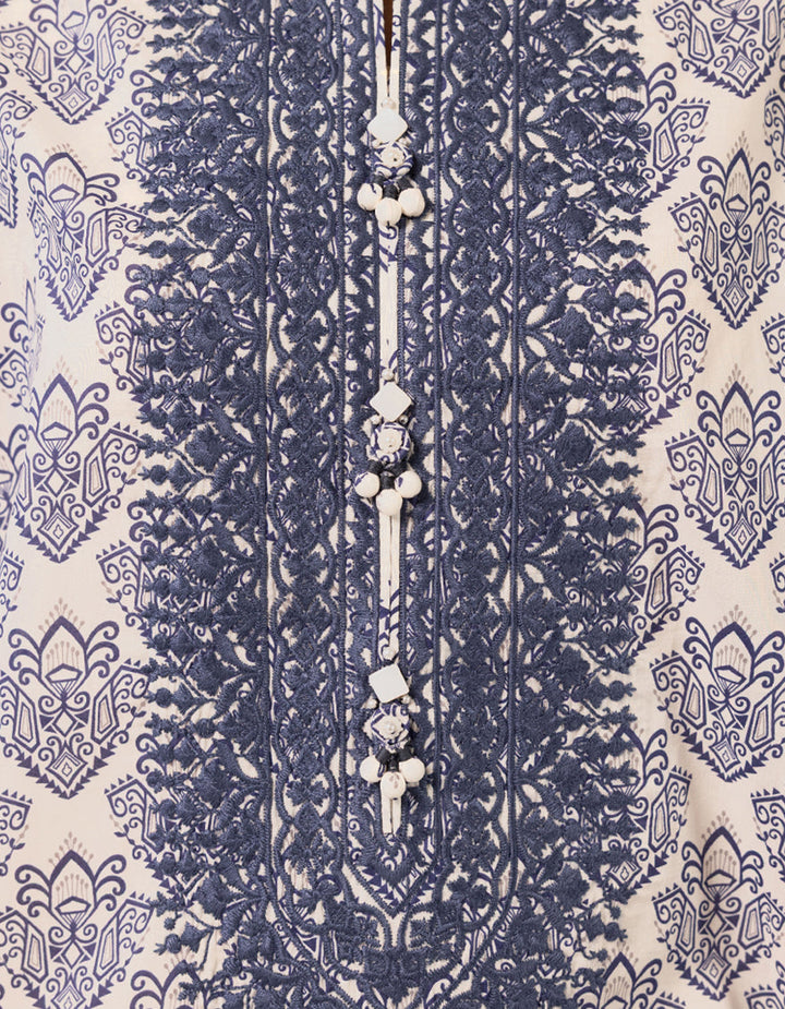 Lawn Multicolor Unstitched Suit - J. Junaid Jamshed