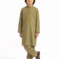 Blended Green Shalwar Kameez - J. Junaid Jamshed