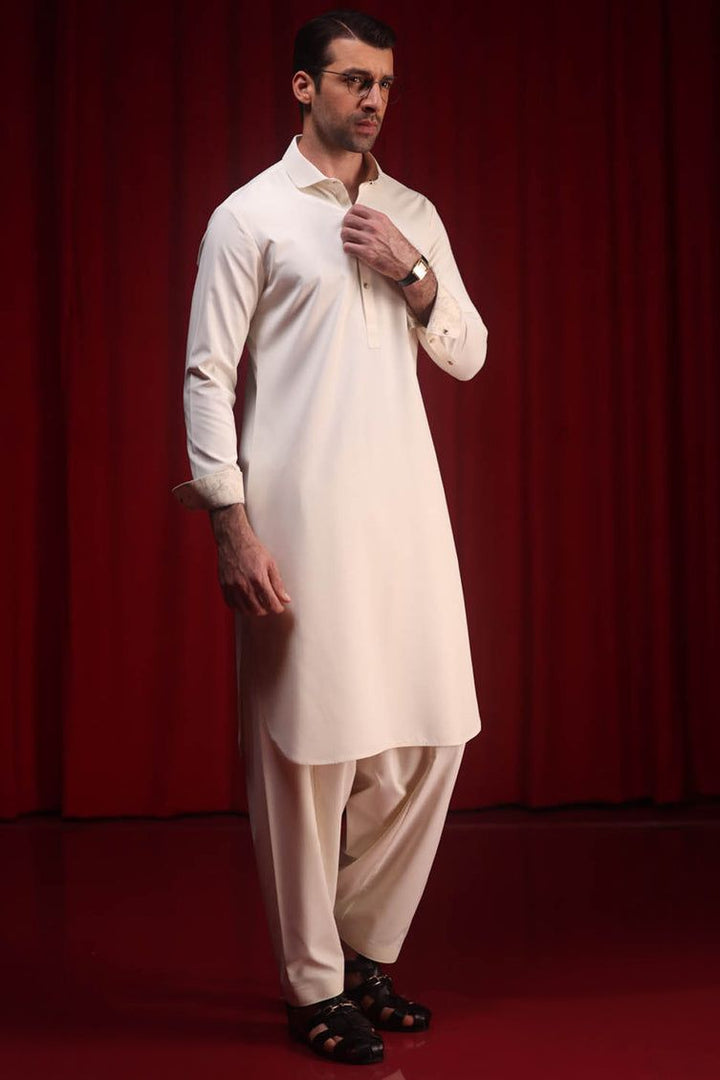 Blended Cream Shalwar Kameez - Cast & Crew