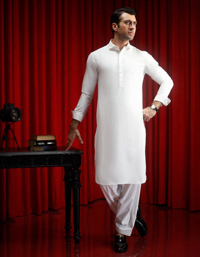 Blended White Shalwar Kameez - Cast & Crew