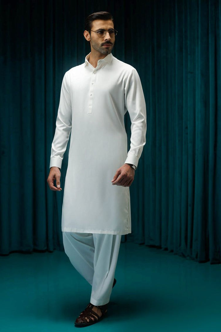 Polyester Off White Shalwar Kameez - Cast & Crew