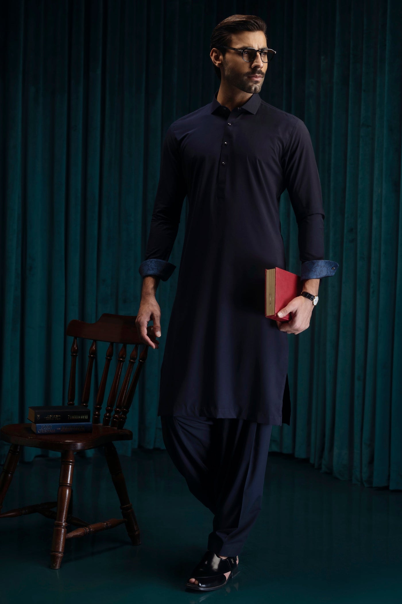 Blended Blue Shalwar Kameez - Cast & Crew