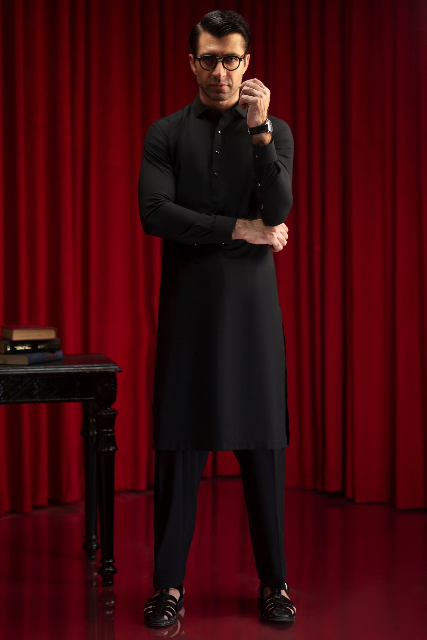 Blended Black Shalwar Kameez - Cast & Crew