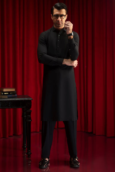 Blended Black Shalwar Kameez - Cast & Crew