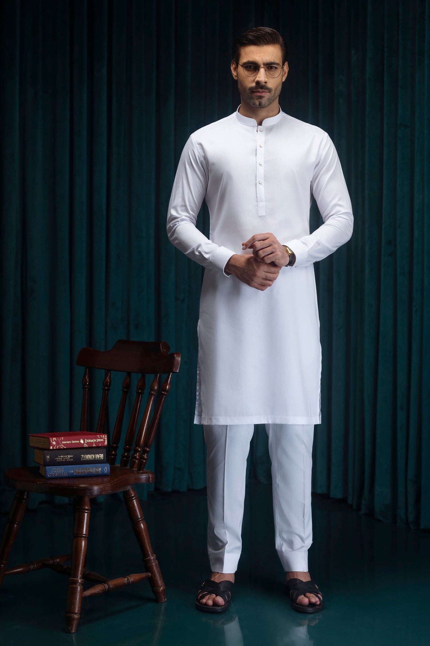 Blended White Kurta Trouser- Cast & Crew