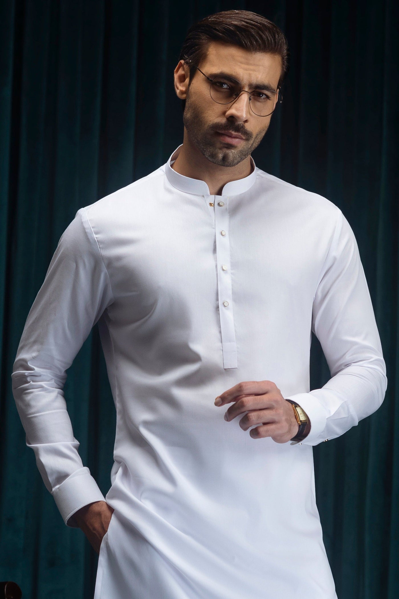 Blended White Kurta Trouser- Cast & Crew