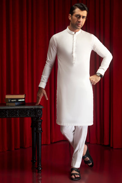 Blended White Kurta Trouser- Cast & Crew