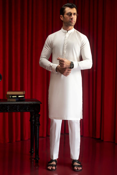 Blended White Kurta Trouser- Cast & Crew