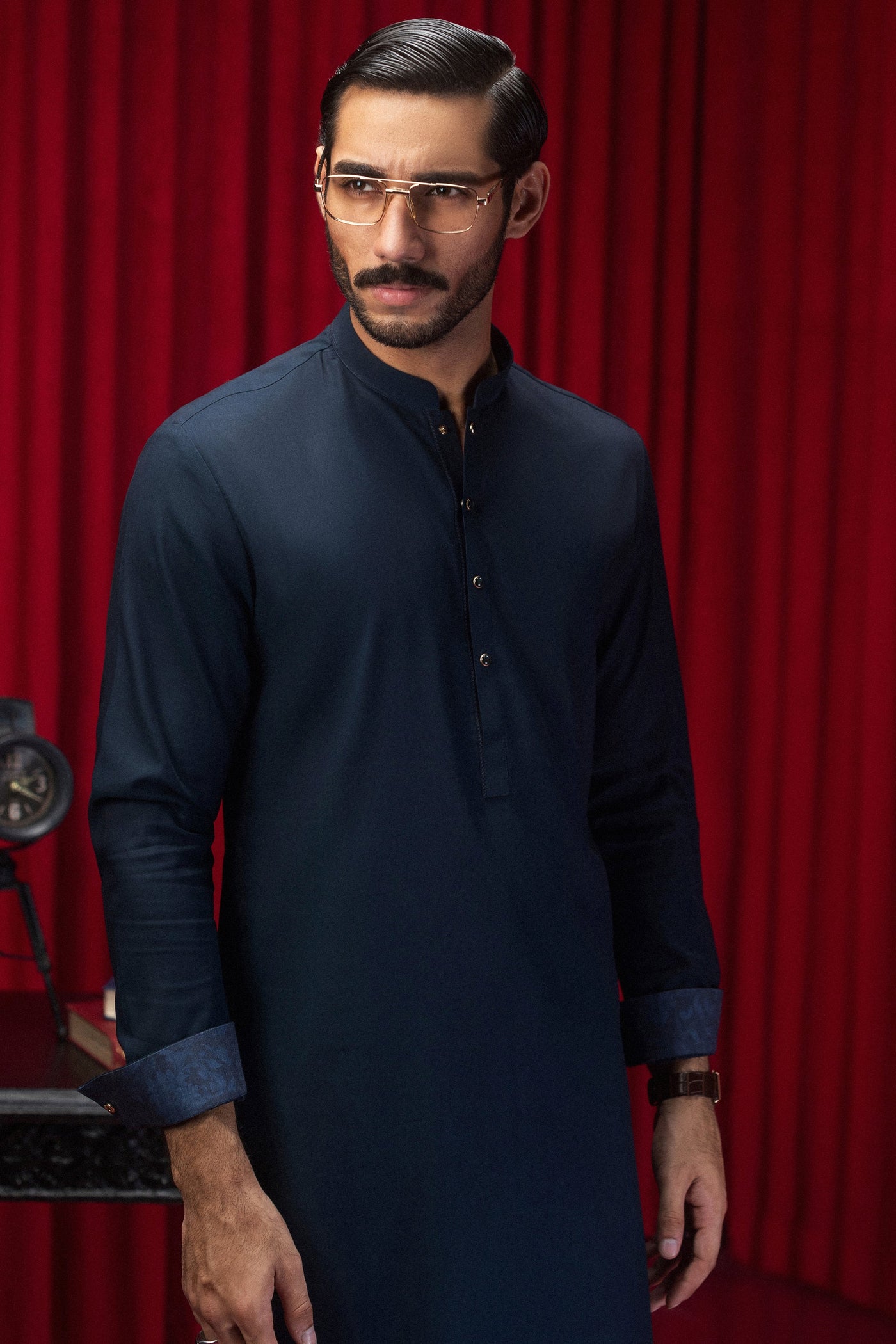 Cotton Teal Shalwar Kameez - J. Junaid Jamshed