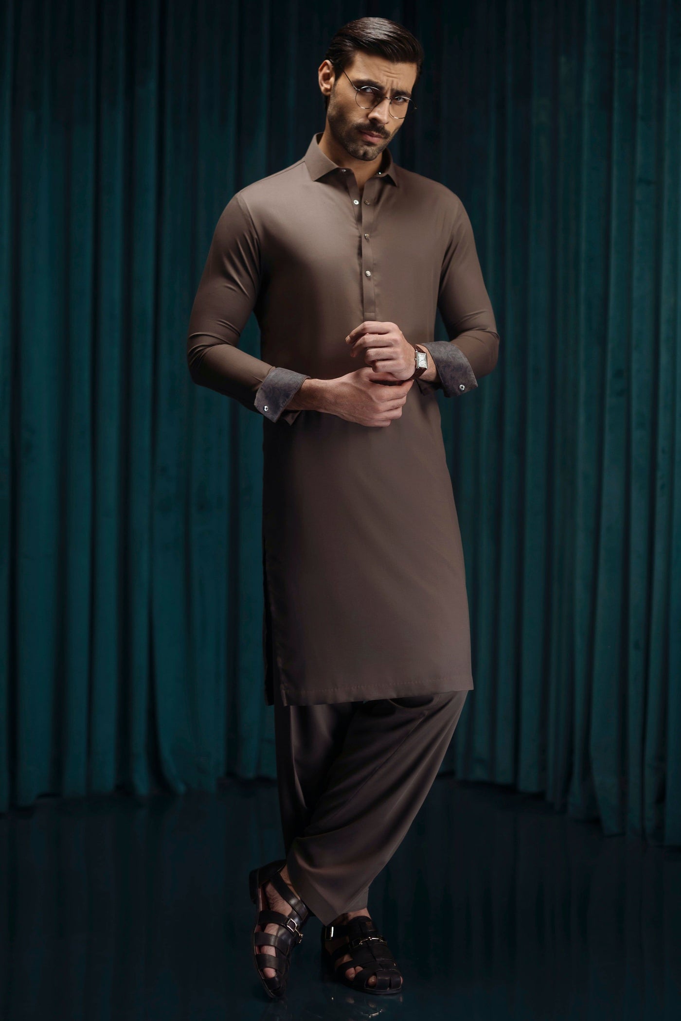 Blended Brown Shalwar Kameez - Cast & Crew