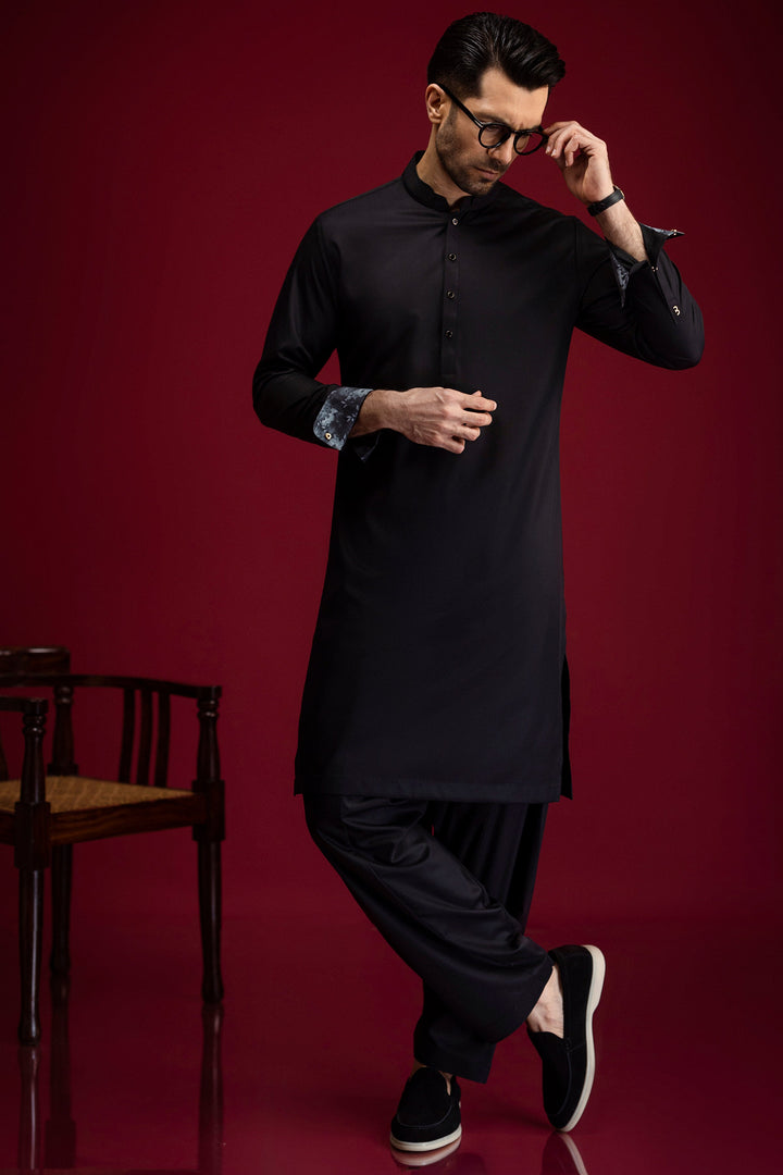 Blended Black Shalwar Kameez - Cast & Crew