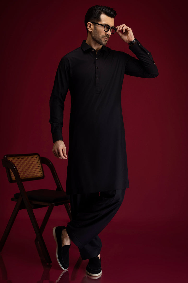 Blended Black Shalwar Kameez - Cast & Crew