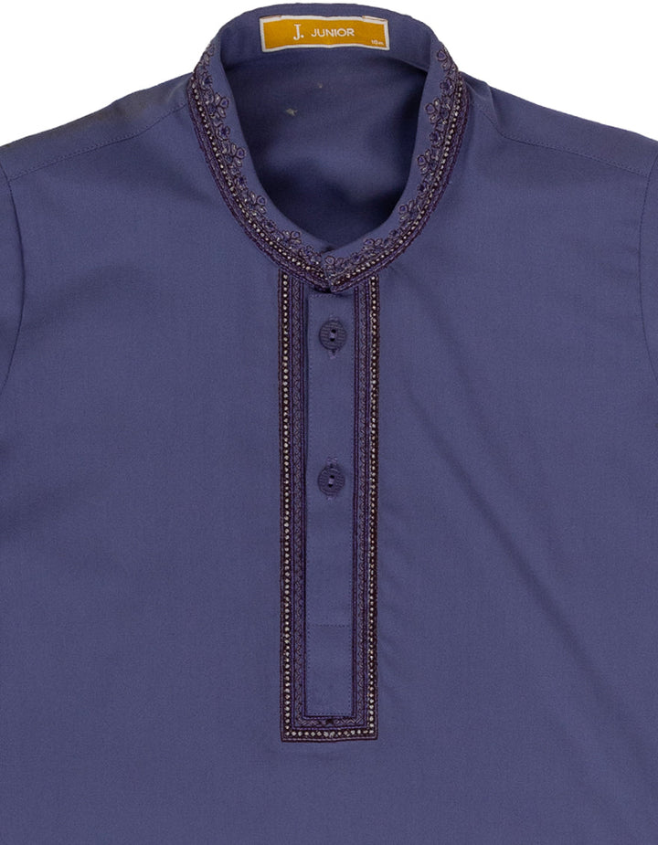 Blended Light Purple Shalwar Kameez - J. Junaid Jamshed