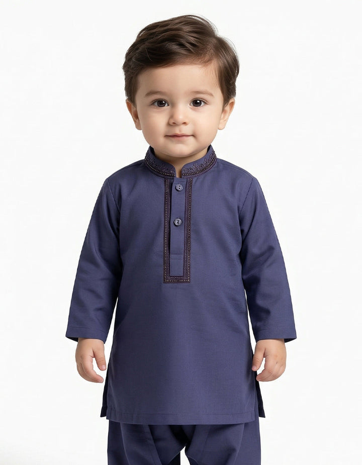 Blended Light Purple Shalwar Kameez - J. Junaid Jamshed