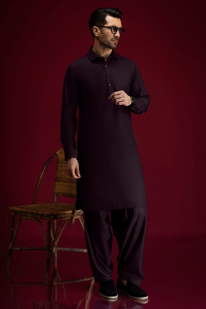 Blended Burgundy Shalwar Kameez - Cast & Crew