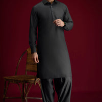 Blended Charcoal Grey Shalwar Kameez - Cast & Crew
