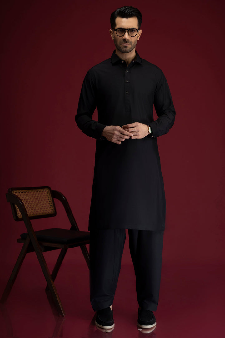 Blended Black Shalwar Kameez - Cast & Crew