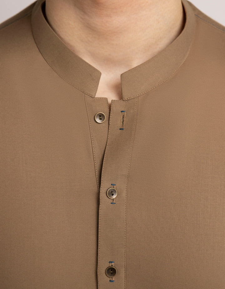 Blended Olive Kurta Trouser - J. Junaid Jamshed