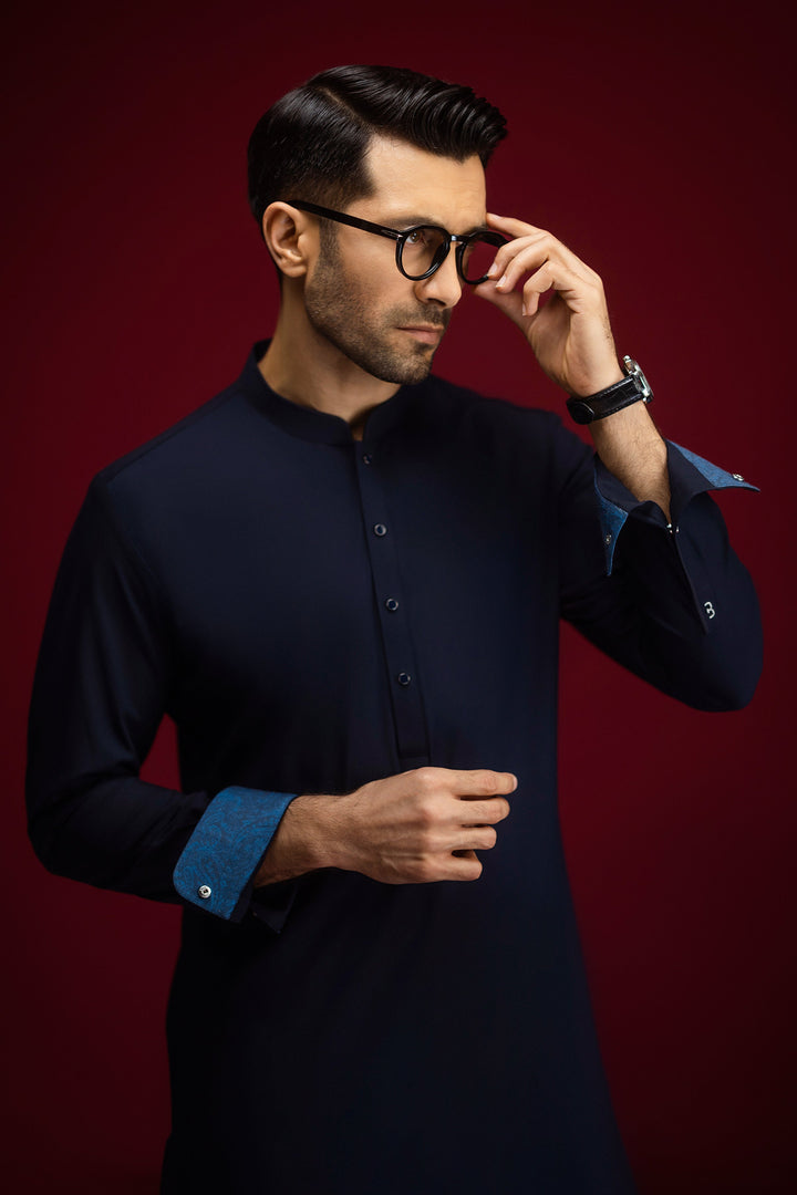 Blended Navy Shalwar Kameez - Cast & Crew