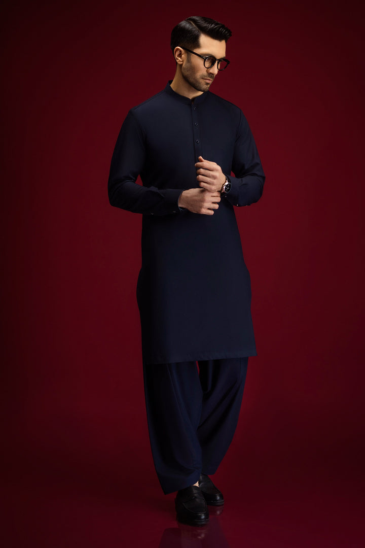 Blended Navy Shalwar Kameez - Cast & Crew