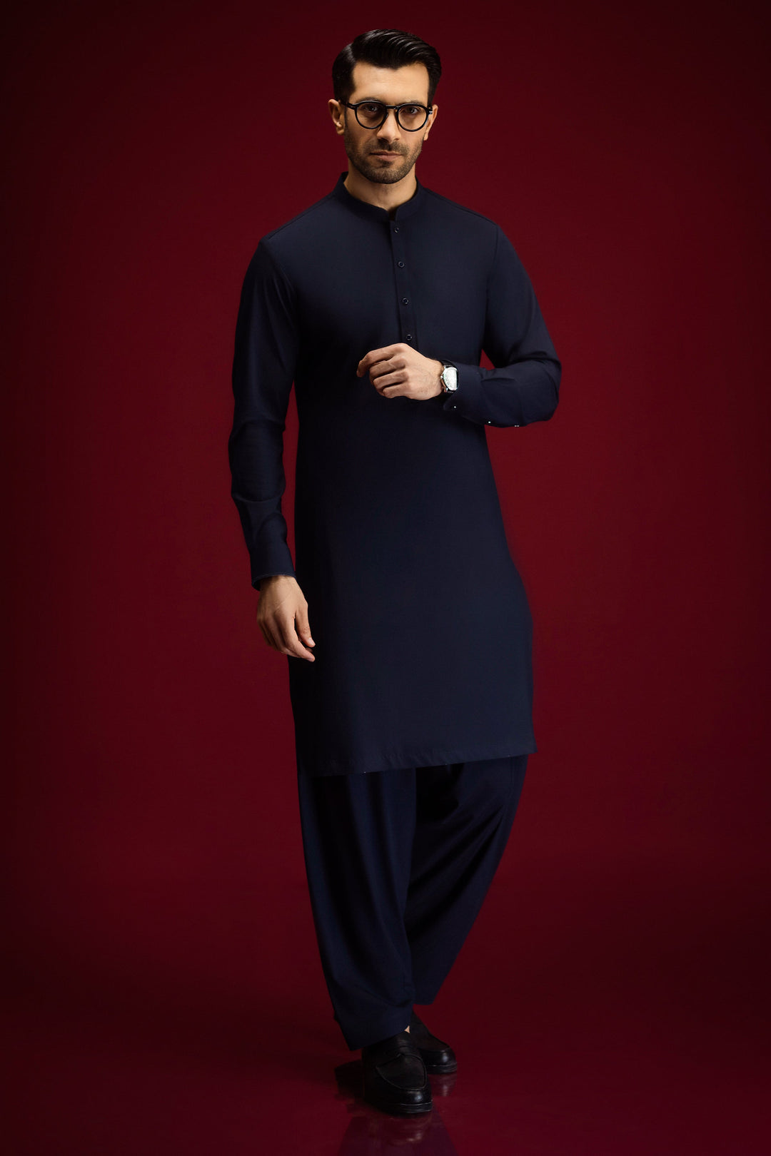 Blended Navy Shalwar Kameez - Cast & Crew