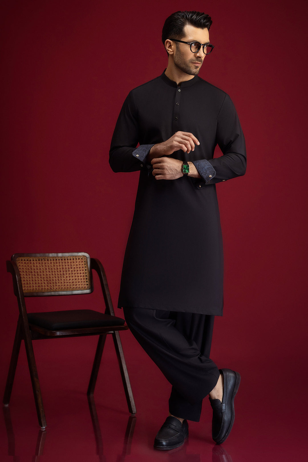 Blended Black Shalwar Kameez - Cast & Crew