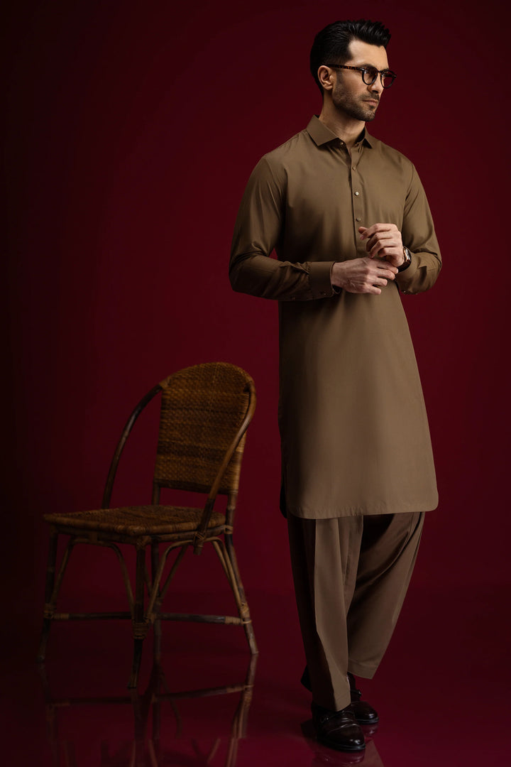 Blended Hazel Nut Shalwar Kameez - Cast & Crew