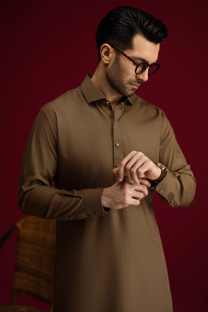 Blended Hazel Nut Shalwar Kameez - Cast & Crew