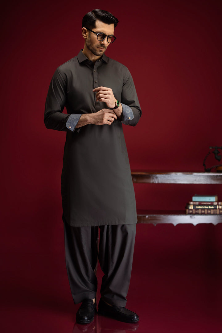 Blended Deep Olive Shalwar Kameez - Cast & Crew