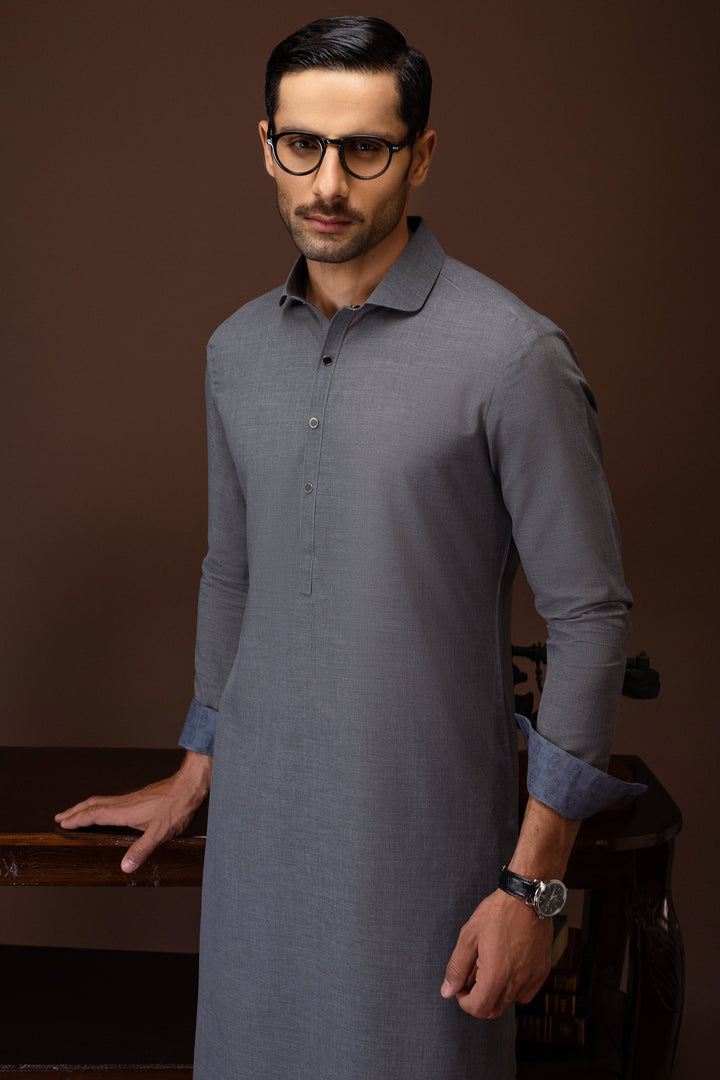 Blended Grey Shalwar Kameez - Cast & Crew