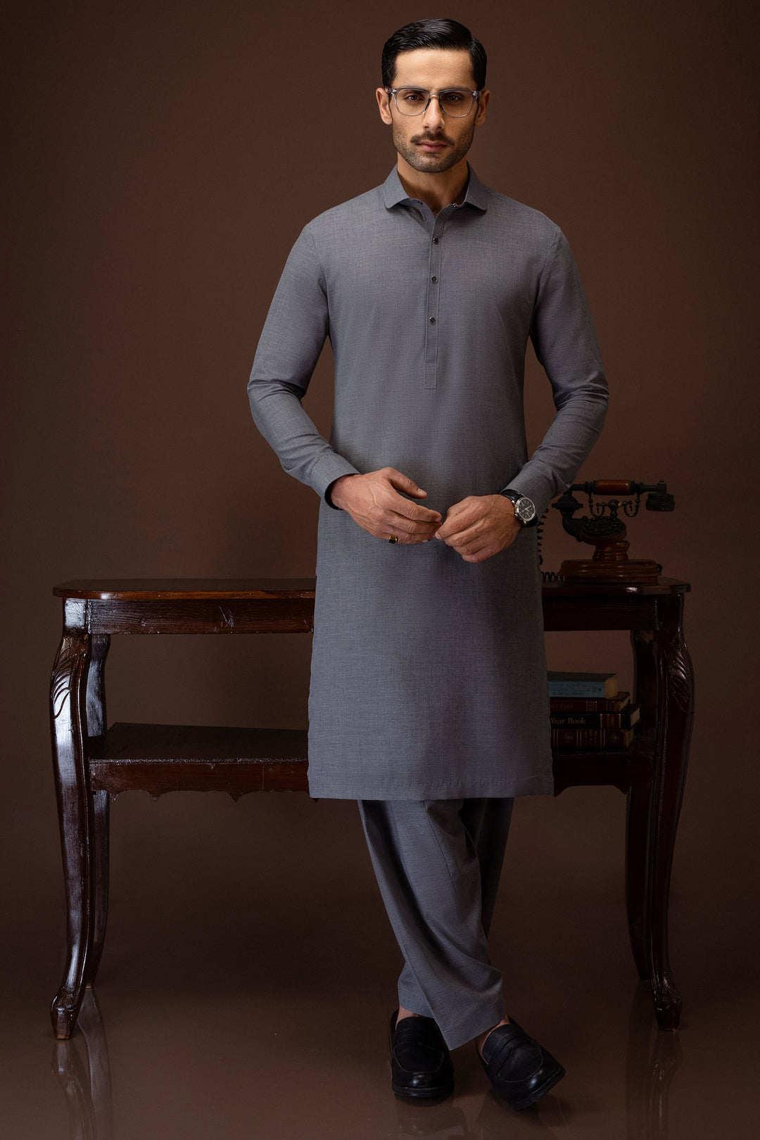 Blended Grey Shalwar Kameez - Cast & Crew