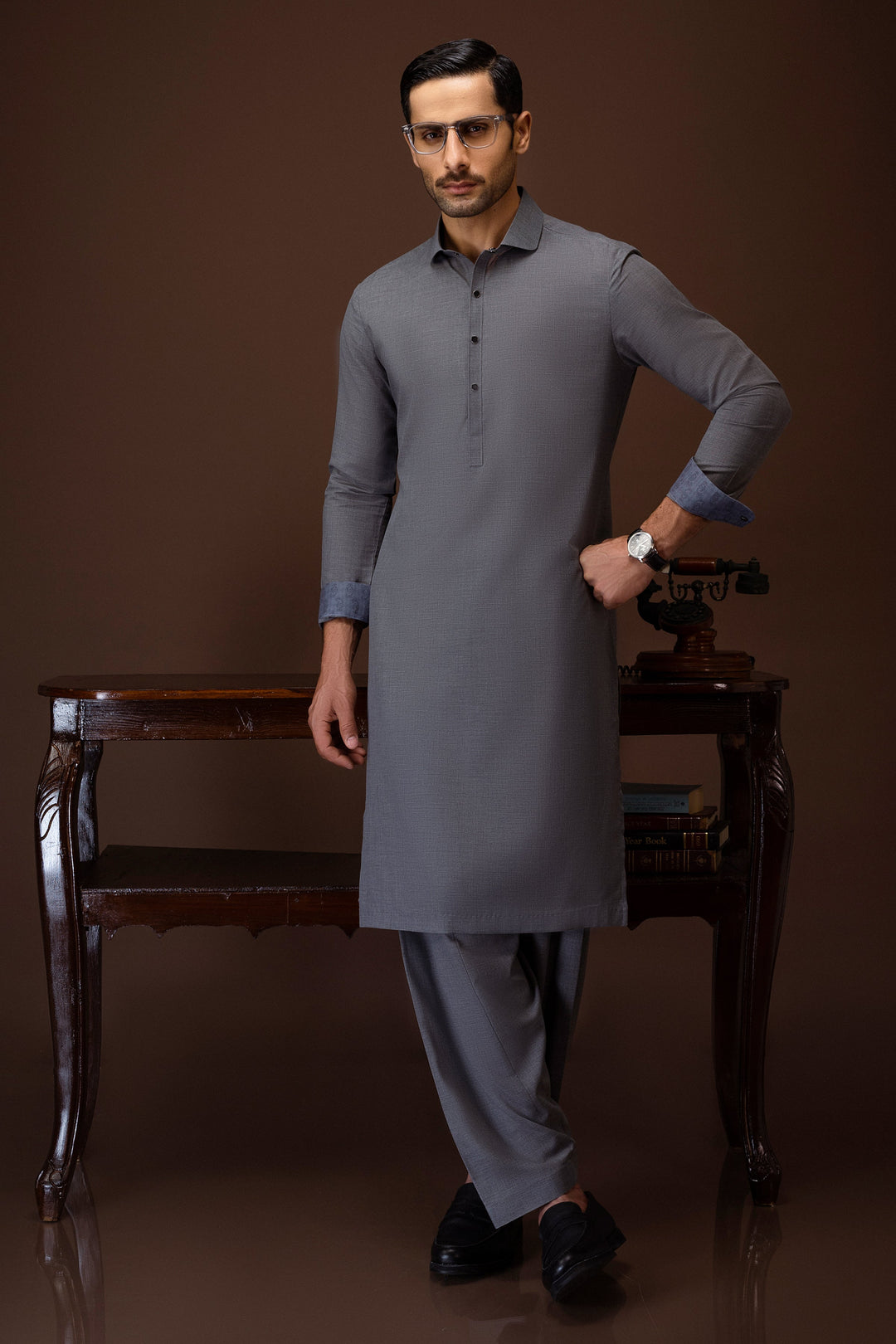 Blended Grey Shalwar Kameez - Cast & Crew