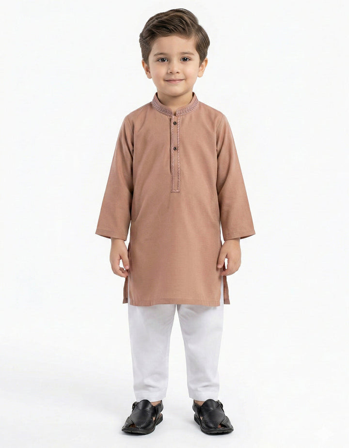 Blended Light Pink Shalwar Kameez - J. Junaid Jamshed